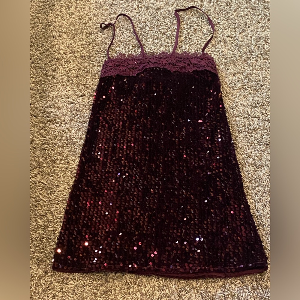 Free People dress in the color Fig Jam